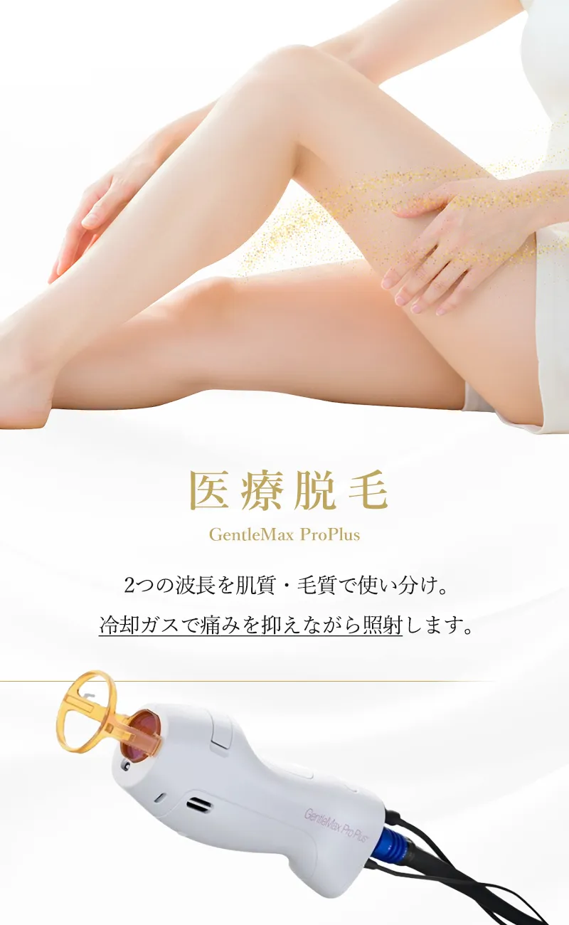 医療脱毛(ジェントルマックスプロプラス)
